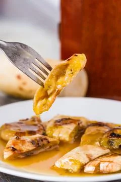 Grilled bananas Stock Photos