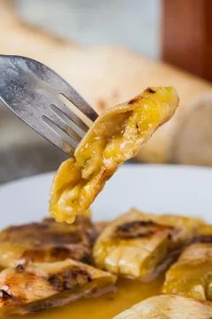 Grilled bananas Stock Photos