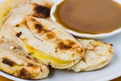 Grilled bananas Stock Photos