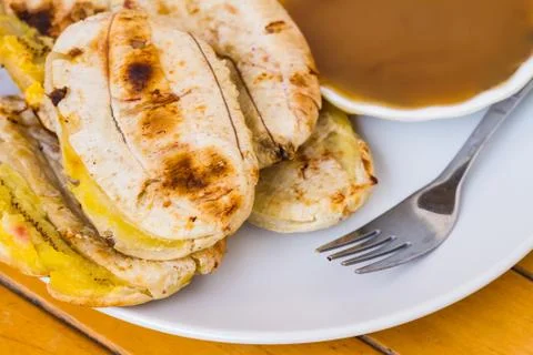 Grilled bananas Stock Photos