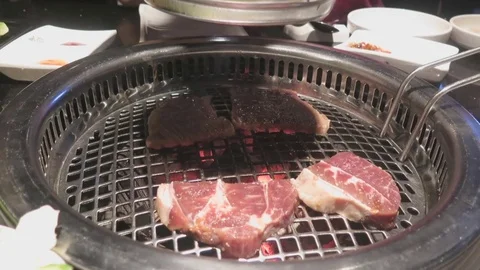 Grilled beef Stock Footage 70545070