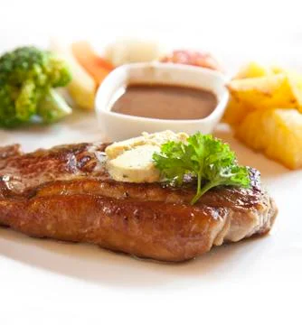 Grilled beef Stock Photos