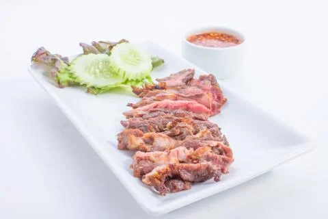 Grilled beef Stock Photos