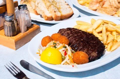 Grilled beef Stock Photos