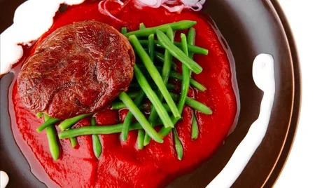 Grilled beef portion Vídeos de archivo 51118322