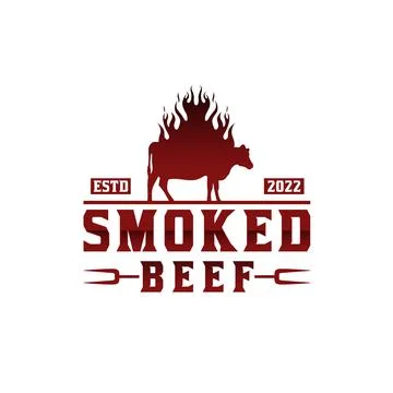 Grilled Beef Restaurant Stock Illustration