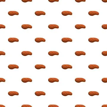 Grilled beef steak pattern seamless vector Stock Illustration