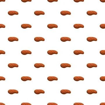 Grilled beef steak pattern seamless Stock Illustration