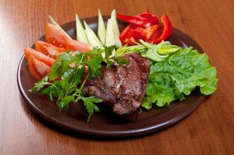 Grilled beef  - steak Foto stock