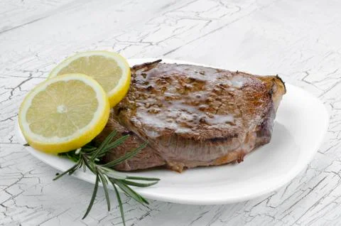Grilled beef steak Foto stock