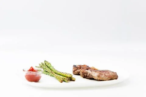Grilled Beef Steak Stock Photos