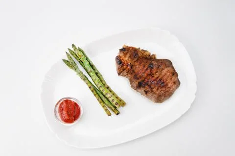 Grilled Beef Steak Stock Photos