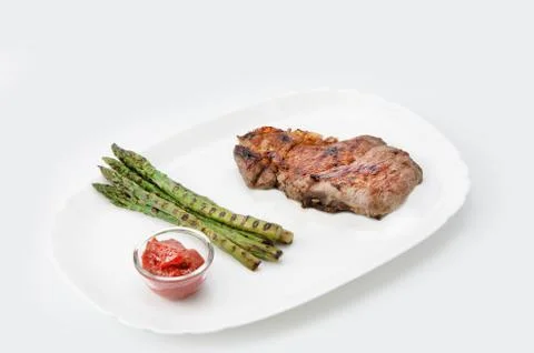 Grilled Beef Steak Stock-Fotos