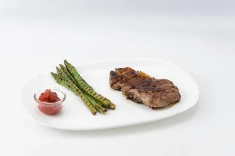 Grilled Beef Steak Stock Photos
