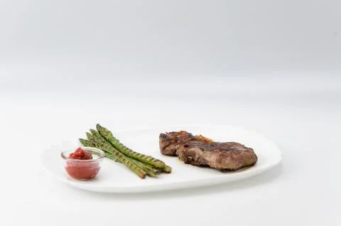 Grilled Beef Steak Stock Photos