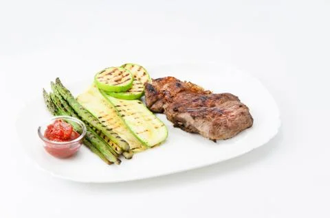 Grilled Beef Steak Stock Photos