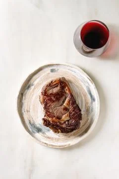 Grilled beef steak Stock Photos