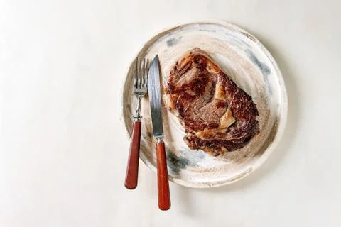 Grilled beef steak Stock Photos