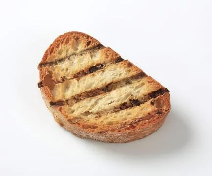 Grilled bread with visible toasted lines Stock Photos