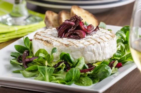 Grilled camembert Stock Photos