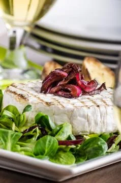 Grilled camembert Stock Photos