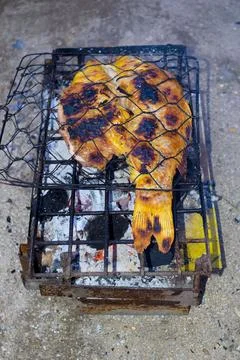 Grilled carp Stock-Fotos