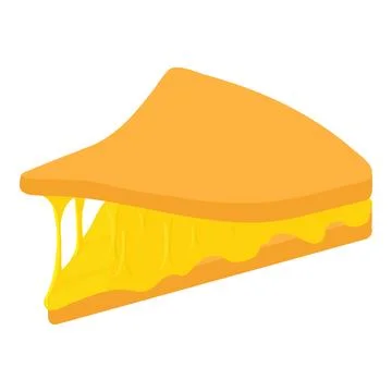 Grilled cheese icon isometric vector. Hot homemade mozzarella cheese sandwich Stockillustratie