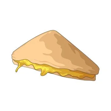 Grilled Cheese illustration Stock Illustration