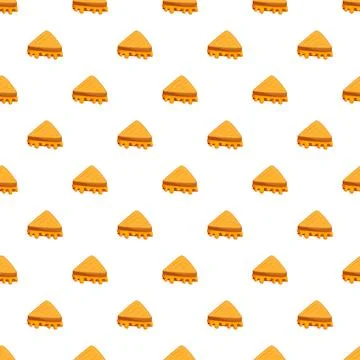 Grilled cheese sandwich slices pattern for food background イラスト素材