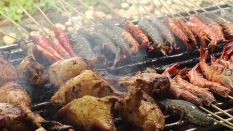 Grilled chicken (7) Stock-Footage 280118464