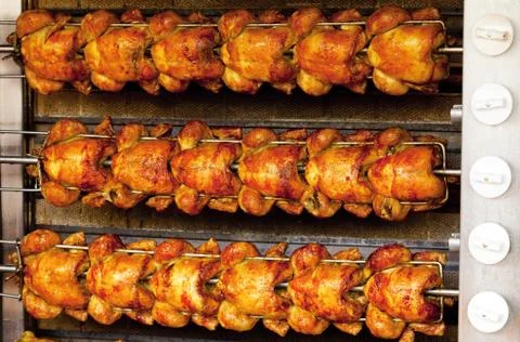 Grilled chicken background Stock Photos