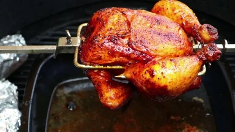 Grilled Chicken, bbq Stock Footage 80953261