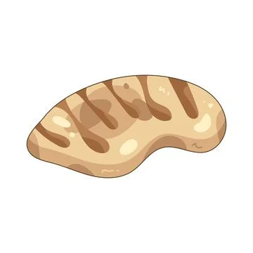 Grilled chicken breast Stock Illustration