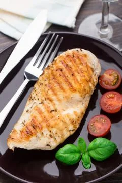 Grilled chicken breasts Stock Photos