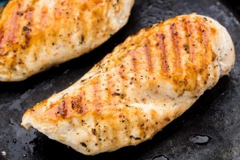 Grilled chicken breasts Stock Photos