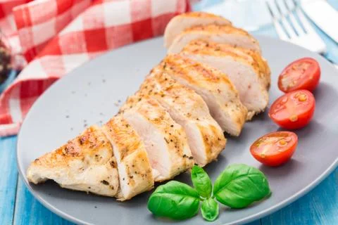 Grilled chicken breasts Stock Photos