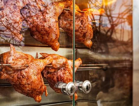 Grilled Chicken Cooking Process Фото