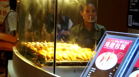 Grilled chicken, delicious snacks Stock Footage 67409124