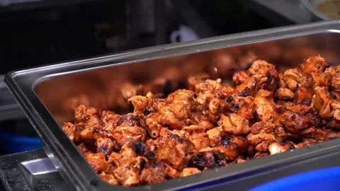 Grilled Chicken Feast Stock Footage 319949311