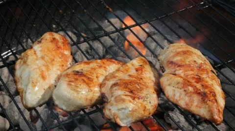 Grilled chicken Stock Footage 11399503