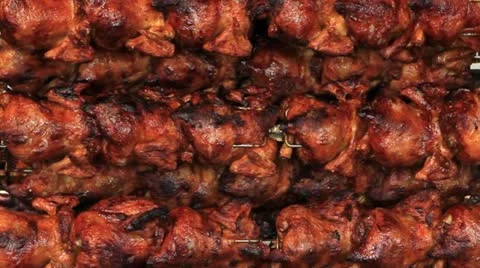 Grilled chicken Stock Footage 12281474