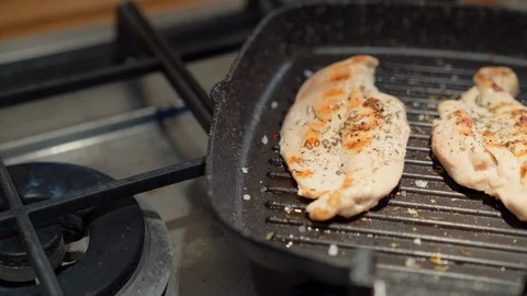 Grilled chicken Stock Footage 127660591