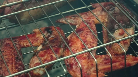 Grilled chicken Video stock 139610276
