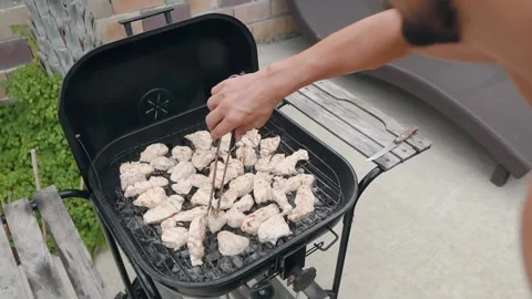 Grilled chicken Stock Footage 159329665