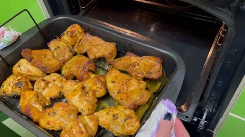 Grilled chicken. Stock Footage 164673803