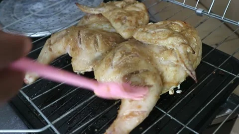 Grilled chicken Video stock 269540365