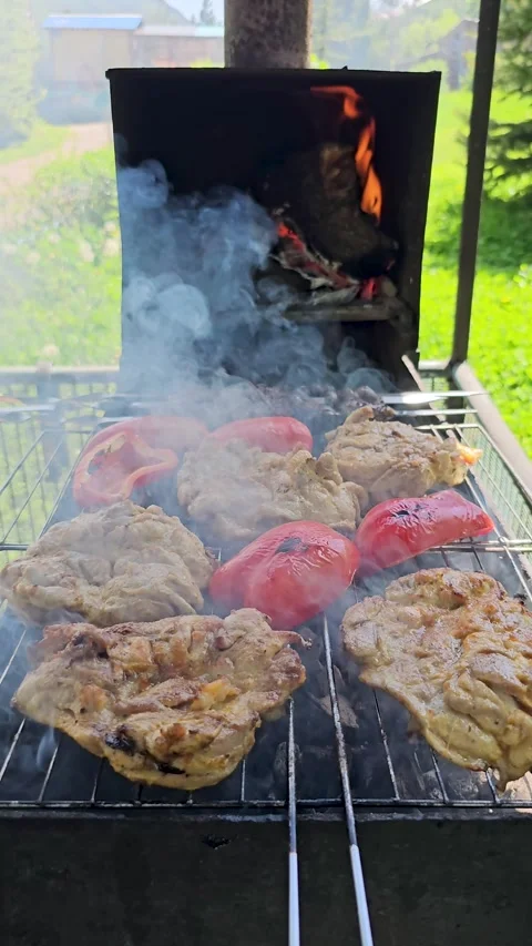 Grilled chicken Stock Footage 301002003