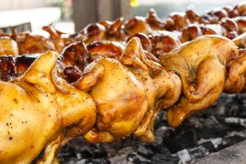 Grilled chicken Stock Photos