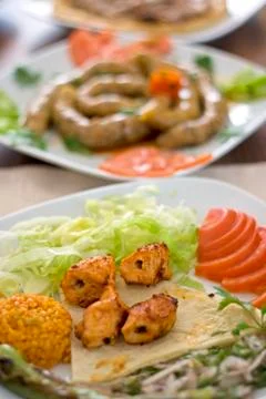 Grilled chicken Stock Photos
