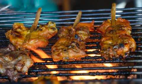 Grilled chicken Stock Photos